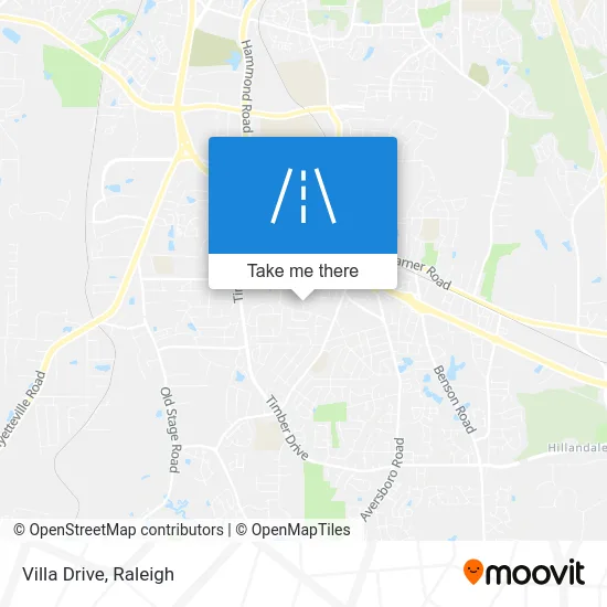 Villa Drive map