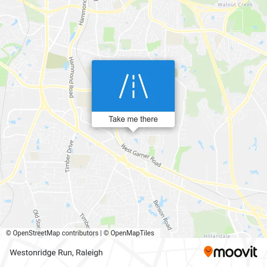 Westonridge Run map