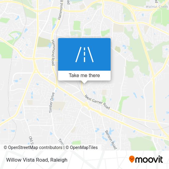 Willow Vista Road map