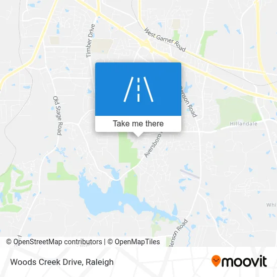Woods Creek Drive map