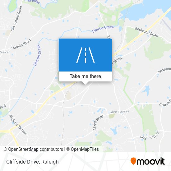 Mapa de Cliffside Drive