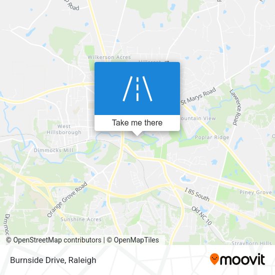 Mapa de Burnside Drive