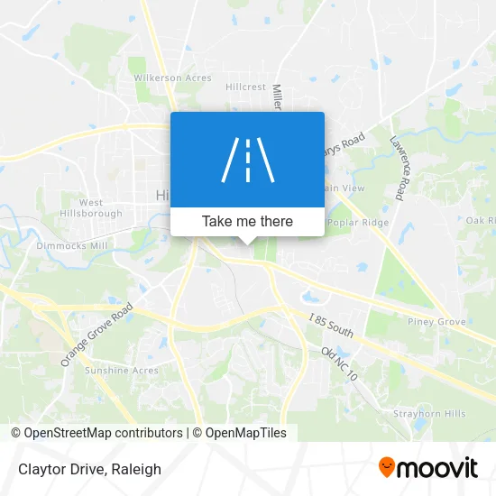 Claytor Drive map