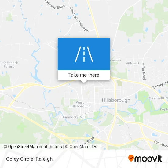 Coley Circle map