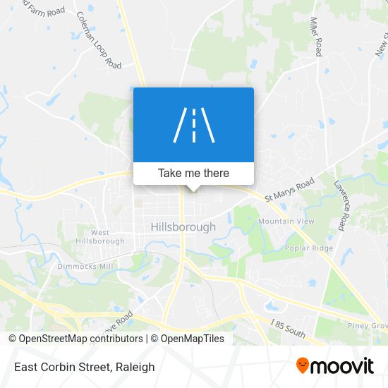 Mapa de East Corbin Street