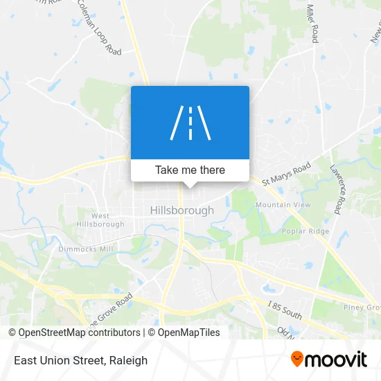 East Union Street map