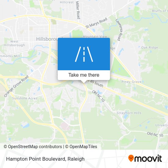 Hampton Point Boulevard map