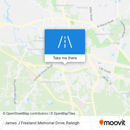 James J Freeland Memorial Drive map
