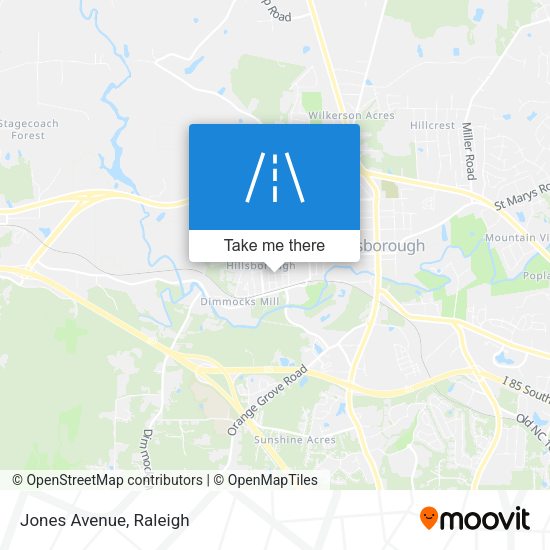 Mapa de Jones Avenue