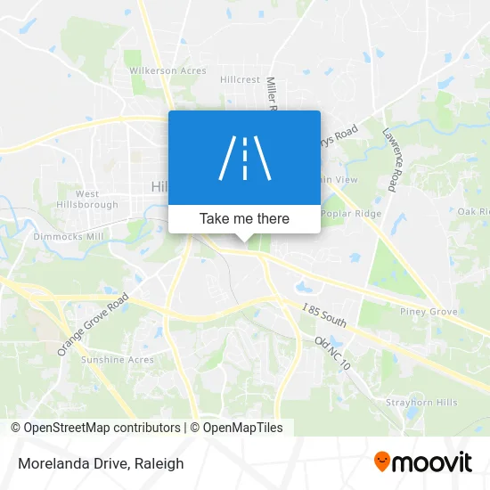 Morelanda Drive map