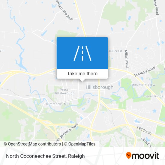 North Occoneechee Street map
