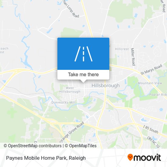 Mapa de Paynes Mobile Home Park