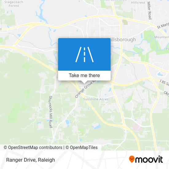 Ranger Drive map