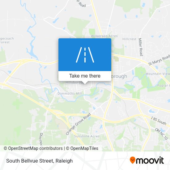 South Bellvue Street map