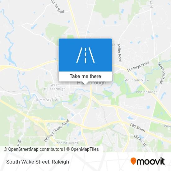 South Wake Street map