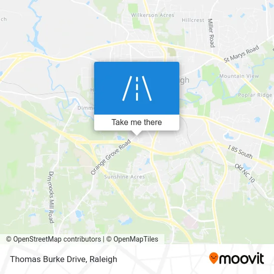 Thomas Burke Drive map