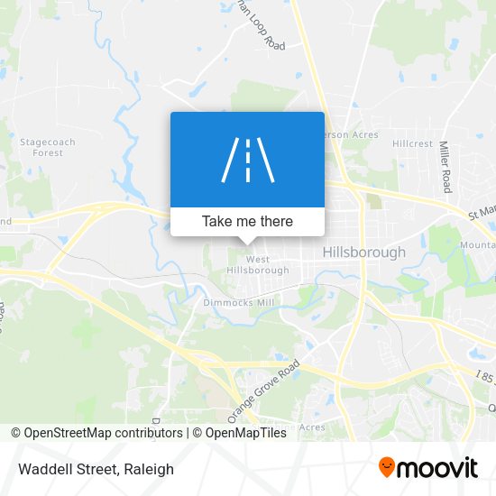 Mapa de Waddell Street