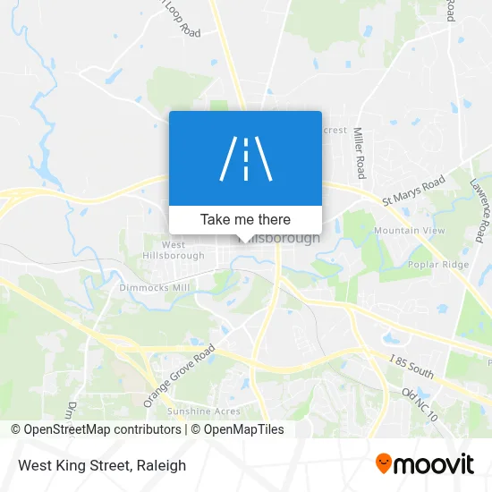 West King Street map