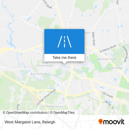 Mapa de West Margaret Lane