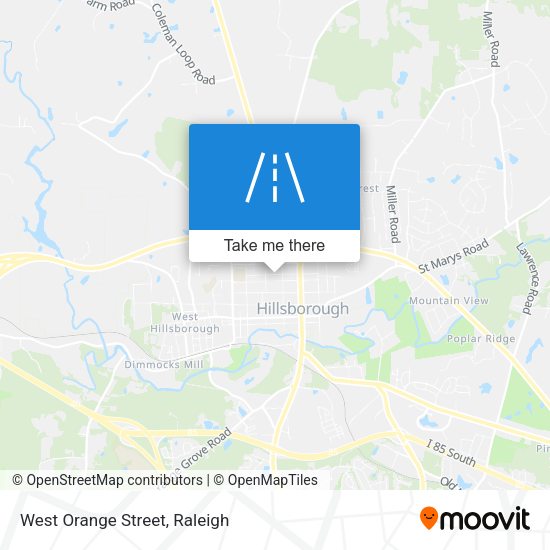 Mapa de West Orange Street