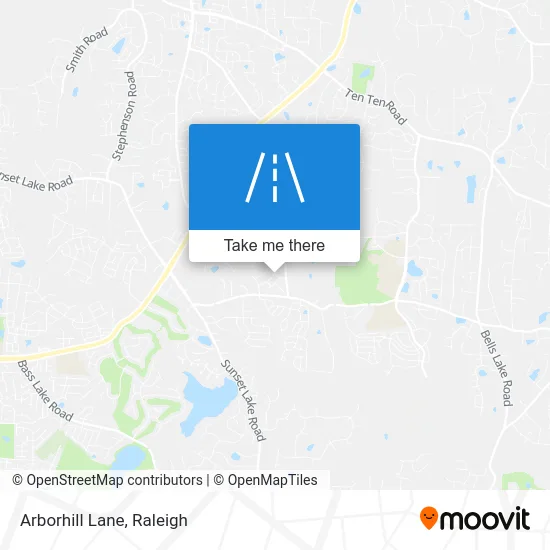 Arborhill Lane map