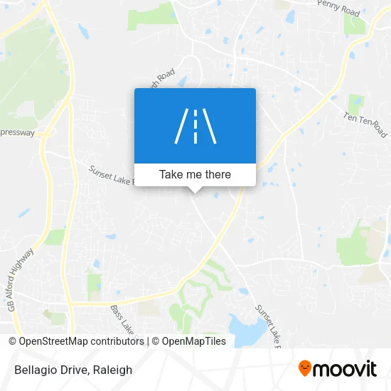 Bellagio Drive map