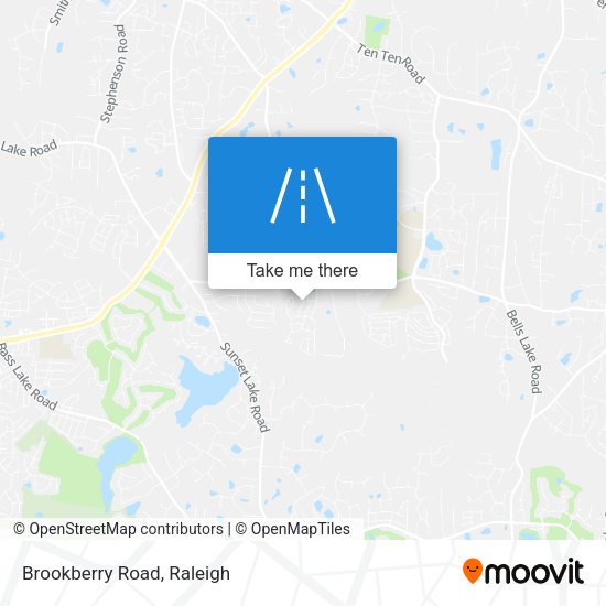 Brookberry Road map