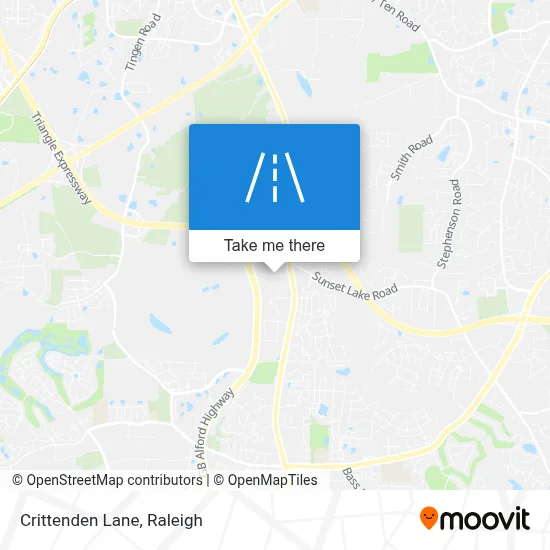 Crittenden Lane map