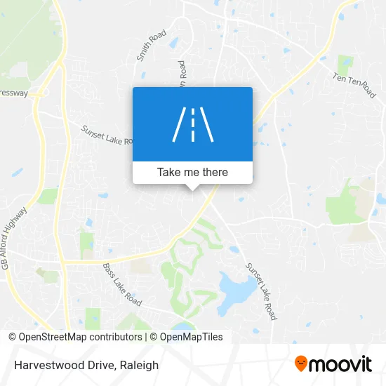 Harvestwood Drive map