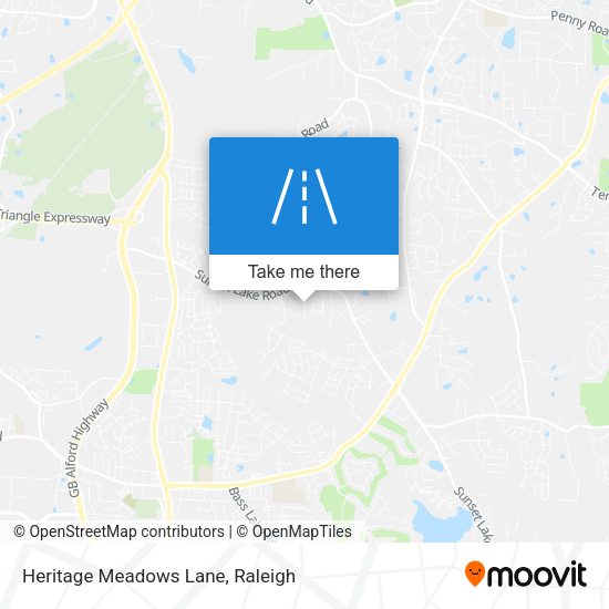 Heritage Meadows Lane map