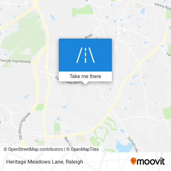 Heritage Meadows Lane map