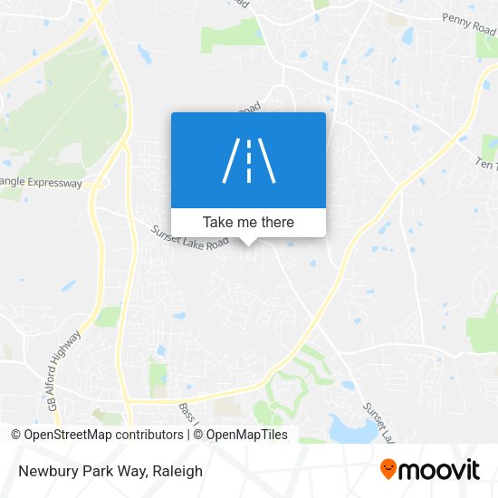 Newbury Park Way map