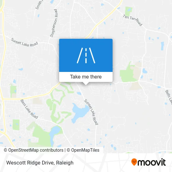 Wescott Ridge Drive map