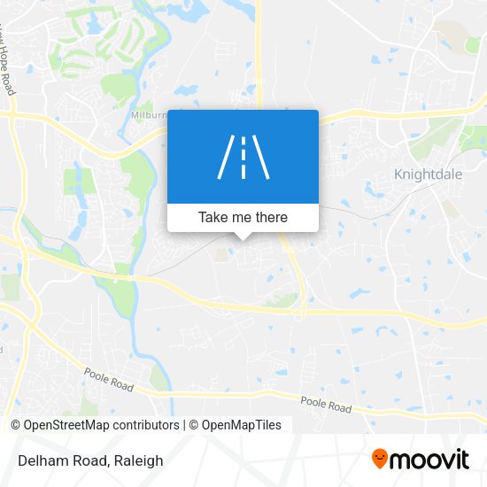 Mapa de Delham Road