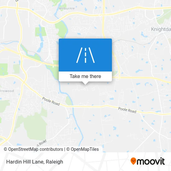 Hardin Hill Lane map