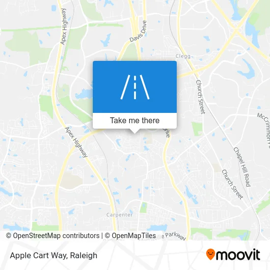 Apple Cart Way map