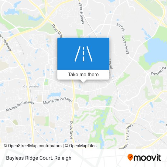 Bayless Ridge Court map