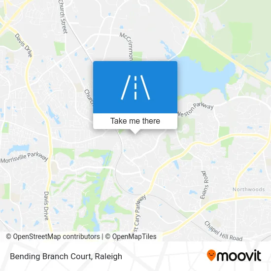 Bending Branch Court map