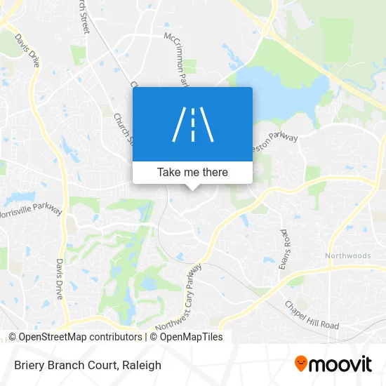 Briery Branch Court map