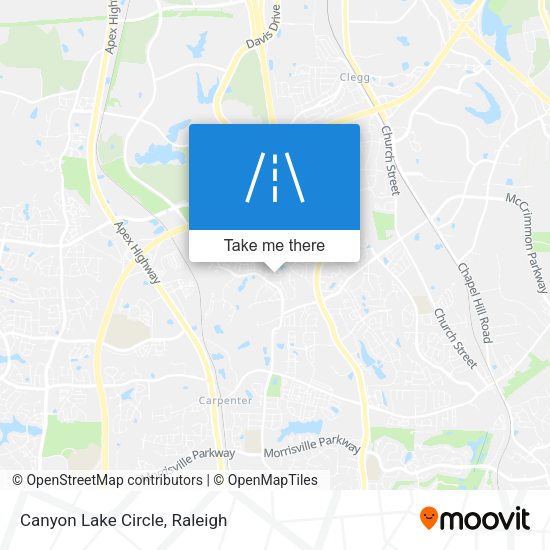 Mapa de Canyon Lake Circle