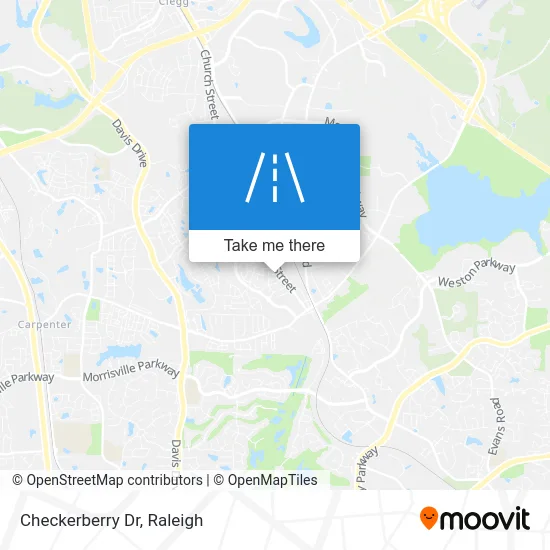 Checkerberry Dr map