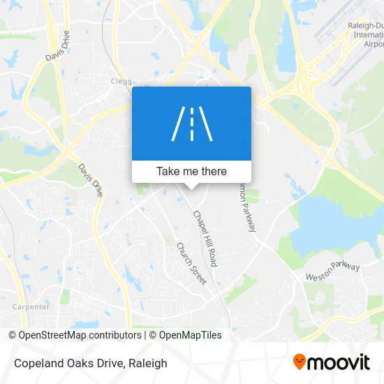 Copeland Oaks Drive map