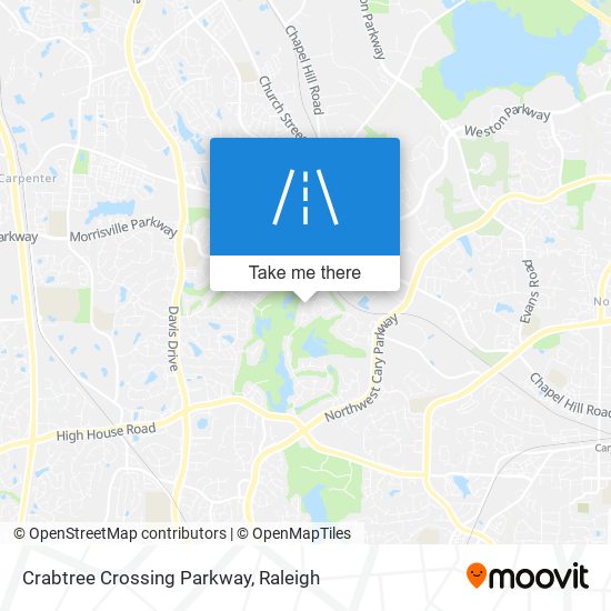 Crabtree Crossing Parkway map