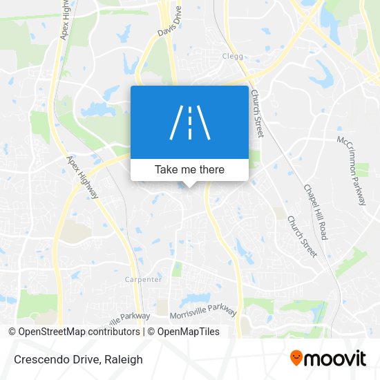 Mapa de Crescendo Drive