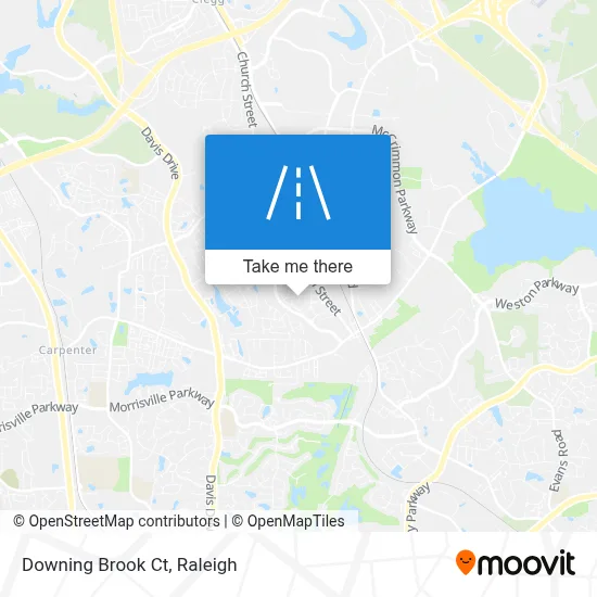 Downing Brook Ct map