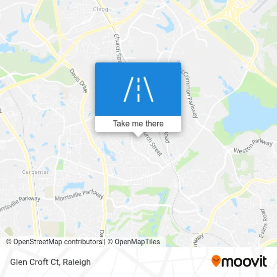 Glen Croft Ct map