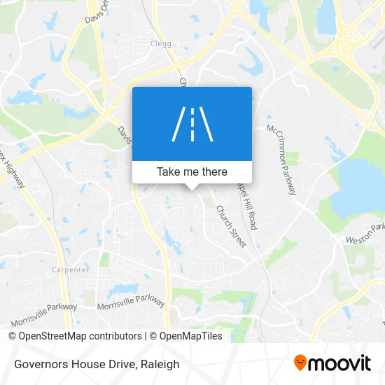 Governors House Drive map