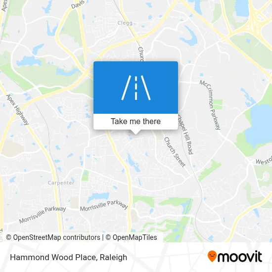 Hammond Wood Place map