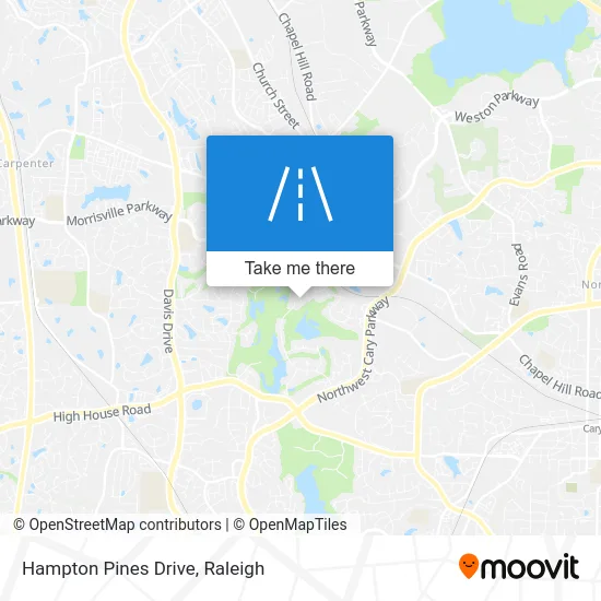 Hampton Pines Drive map