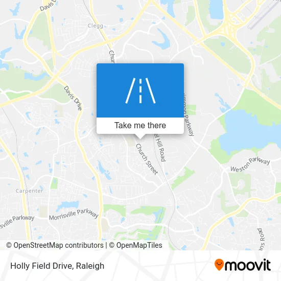Holly Field Drive map
